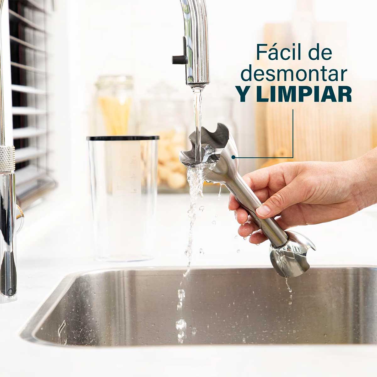 Batidora de mano Princess 221229 1200W con vaso medidor inox 5