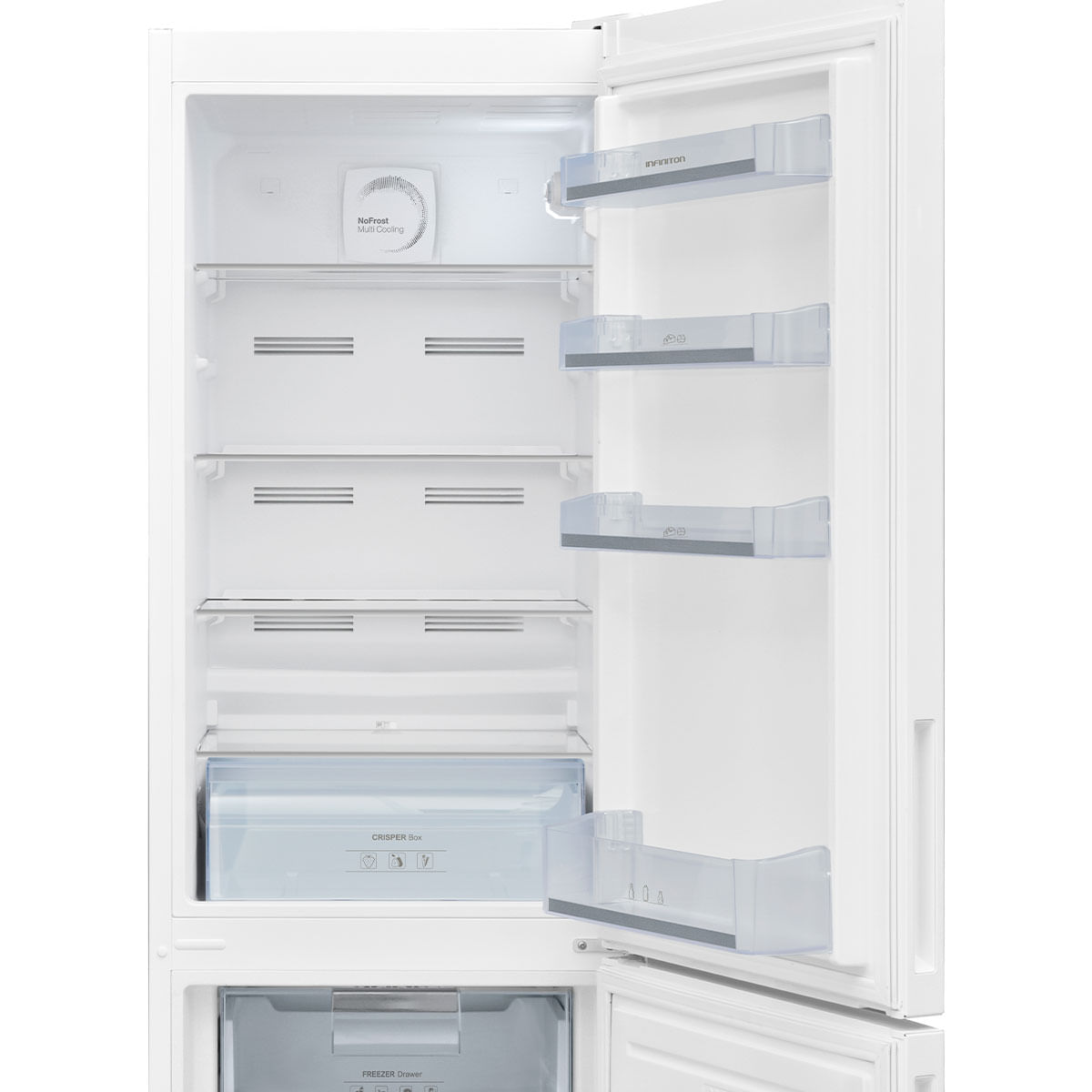 Frigorífico combi Infiniton FGC-327TD20WEF Total No Frost 327L E blanco 201 cm 5