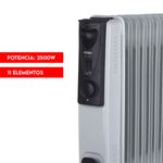 Radiador de aceite Svan SCRA2500 2500W 11 elementos blanco 3