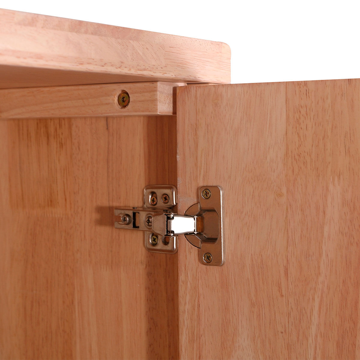 Consola alta Berg 2 puertas diseño de líneas roble Nordish/negro 156x120x40 cm 6