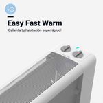 Calefactor de mica Inka 4020 Universal Blue 1500W diseño horizontal blanco 2