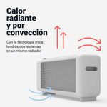 Calefactor de mica Inka 4020 Universal Blue 1500W diseño horizontal blanco 3