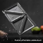 Sandwichera Cecotec Rock'n Toast 1000 3in1 800W 3 placas intercambiables negro 5