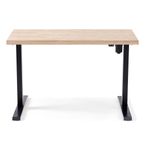 Escritorio Stand estructura elevable motorizada roble Nordish/negro 76-126x140x70 cm 3