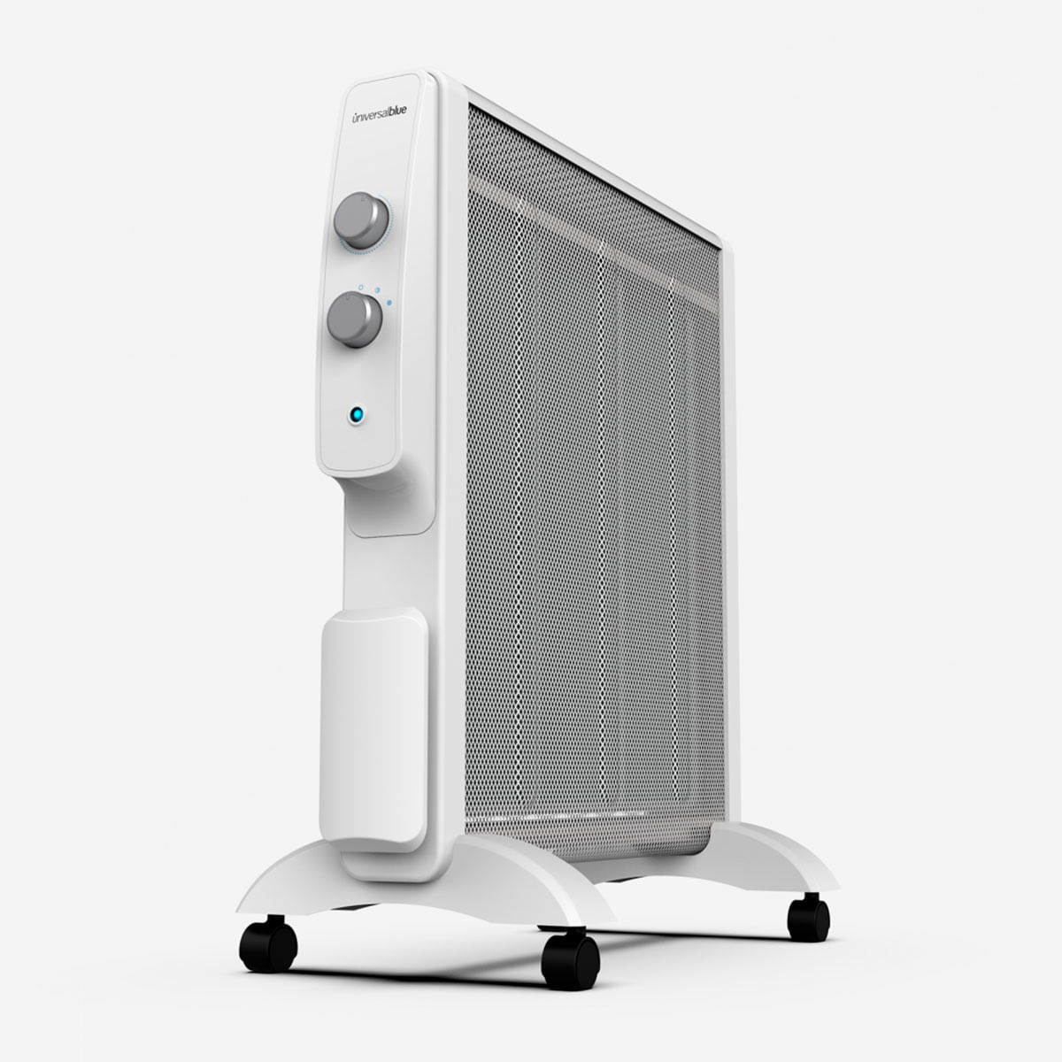 Radiador de mica Acapulco 3015W Universal Blue 1500W 4 ruedas multidireccionales blanco