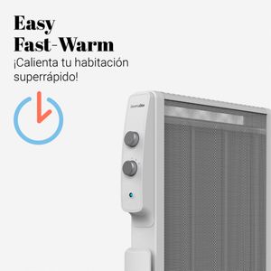 Radiador de mica Acapulco 3015W Universal Blue 1500W 4 ruedas multidireccionales blanco