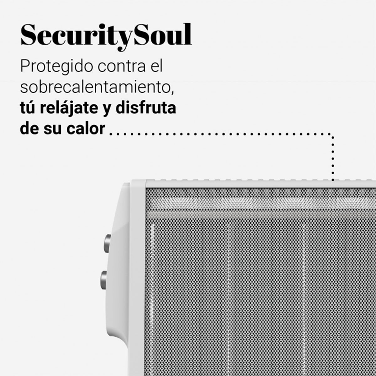 Radiador de mica Acapulco 3015W Universal Blue 1500W 4 ruedas multidireccionales blanco 4