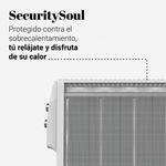 Radiador de mica Acapulco 3015W Universal Blue 1500W 4 ruedas multidireccionales blanco 4
