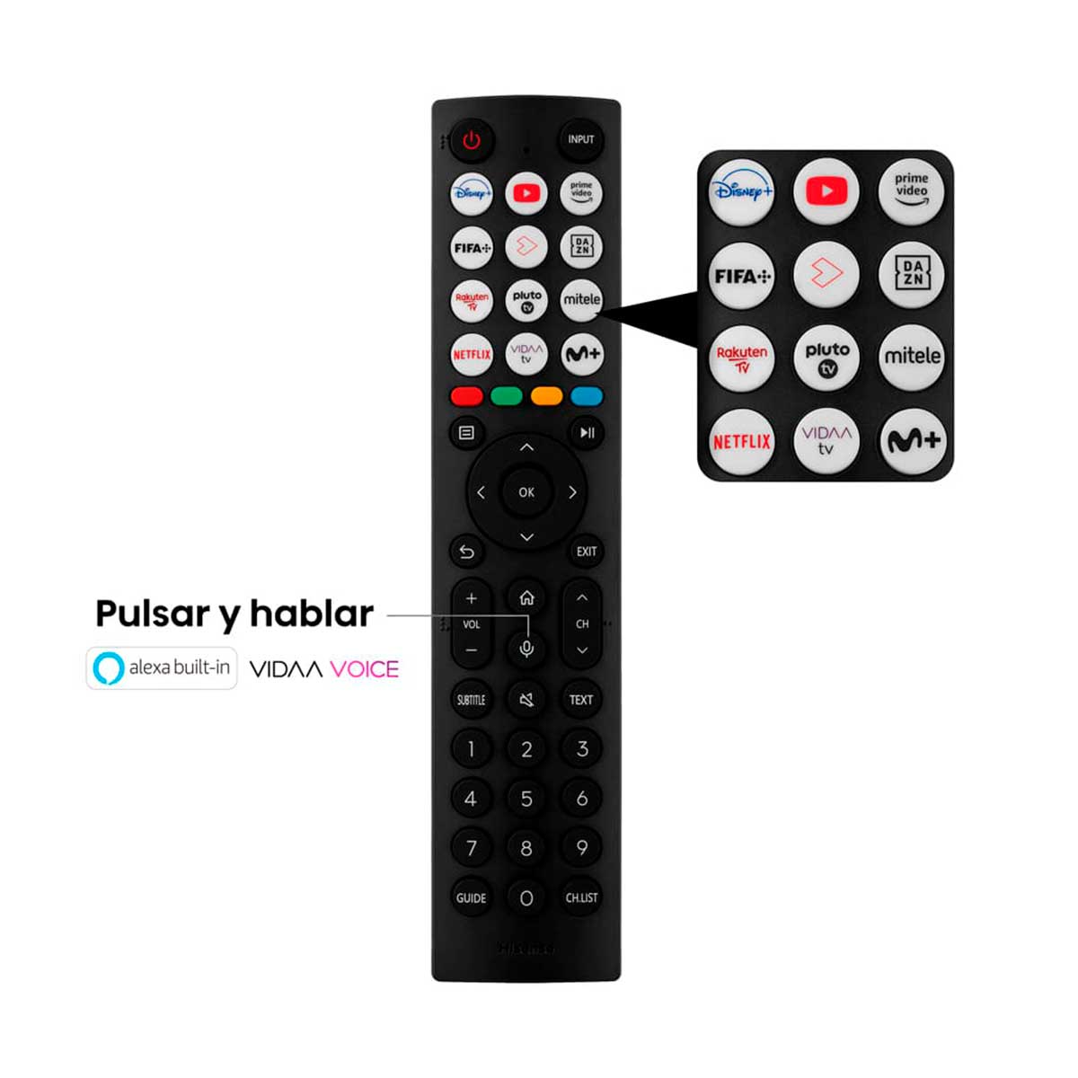 Televisor Smart TV Hisense 50E7KQ 50'' 4K UHD QLED VIDAA 6 G negro 10
