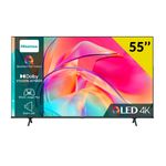 Televisor Smart TV Hisense 55E7KQ 55'' 4K UHD QLED VIDAA 6 F negro