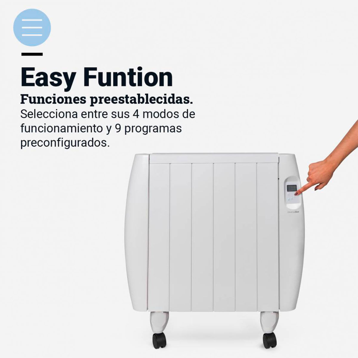 Emisor térmico Saona 5015W Universal Blue 1500W 6 elementos WiFi blanco 4