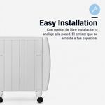 Emisor térmico Saona 5015W Universal Blue 1500W 6 elementos WiFi blanco 5