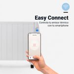Emisor térmico Saona 5020W Universal Blue 2000W 8 elementos WiFi blanco 2