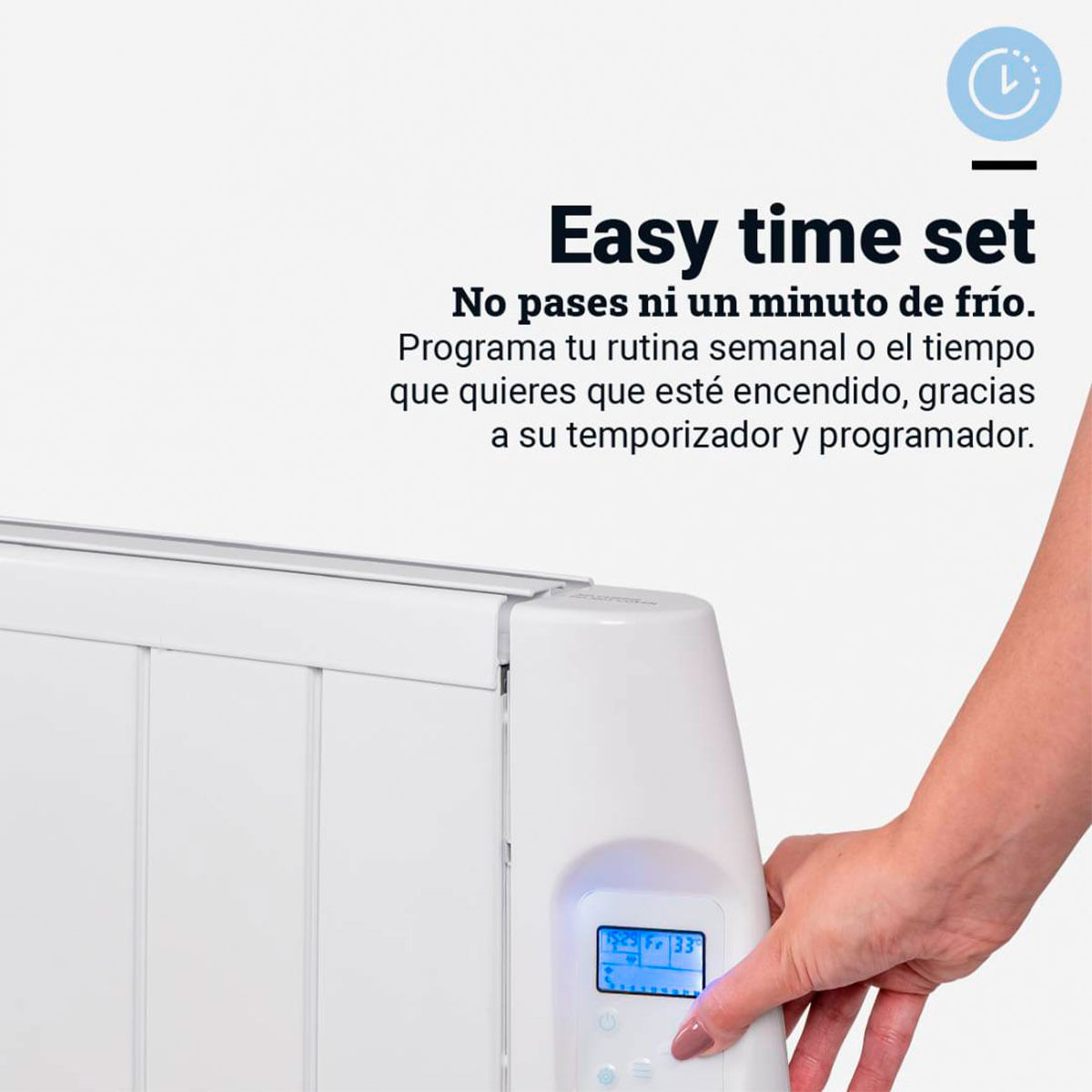 Emisor térmico Saona 5020W Universal Blue 2000W 8 elementos WiFi blanco 3