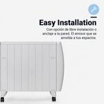 Emisor térmico Saona 5020W Universal Blue 2000W 8 elementos WiFi blanco 5
