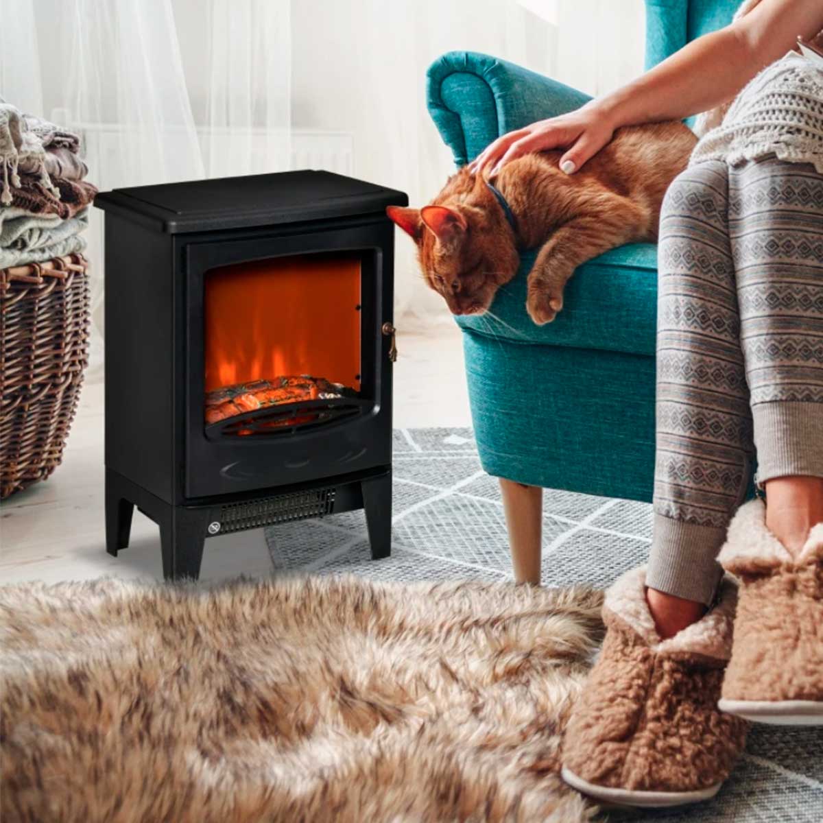 chimenea-electrica-homcom-ambiente