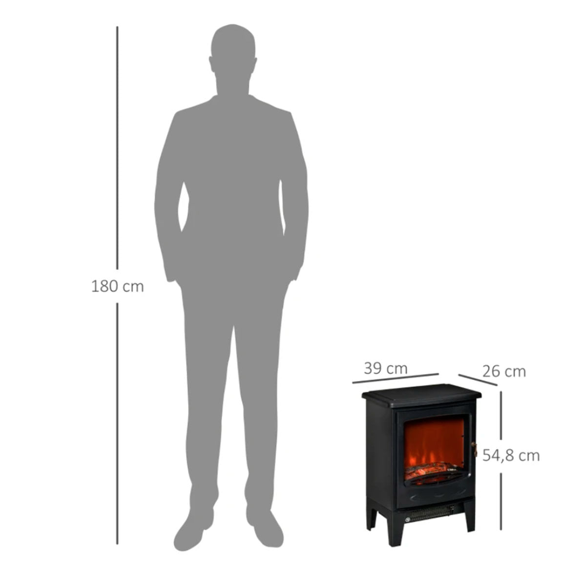 chimenea-electrica-homcom-medidas