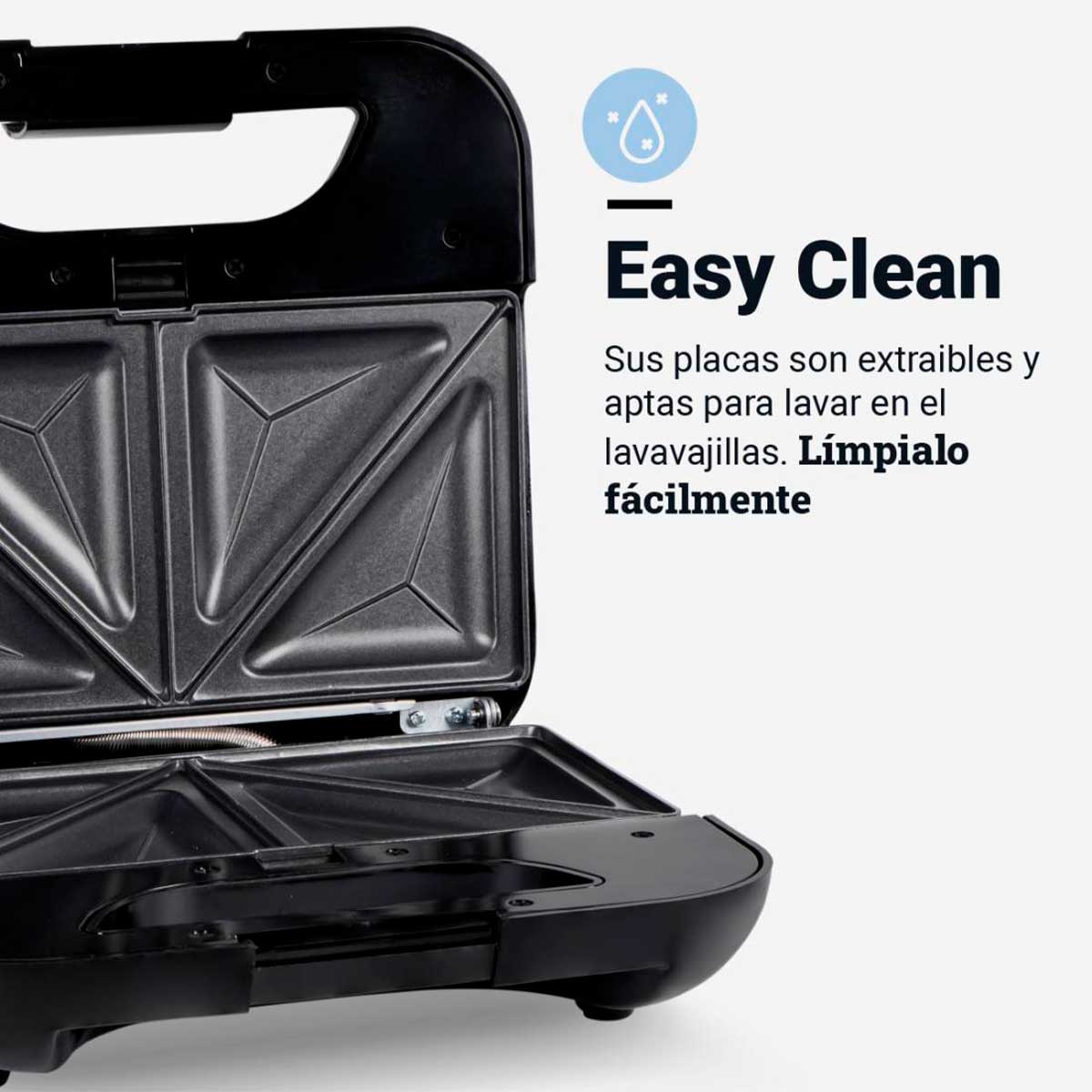 Sandwichera Spicy Grill Plus 5008X Universal Blue 700W 3 en 1 inox 5