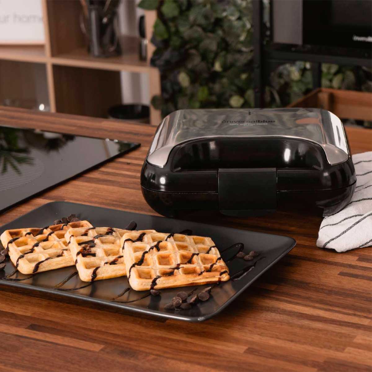 Sandwichera Spicy Grill Plus 5008X Universal Blue 700W 3 en 1 inox 8