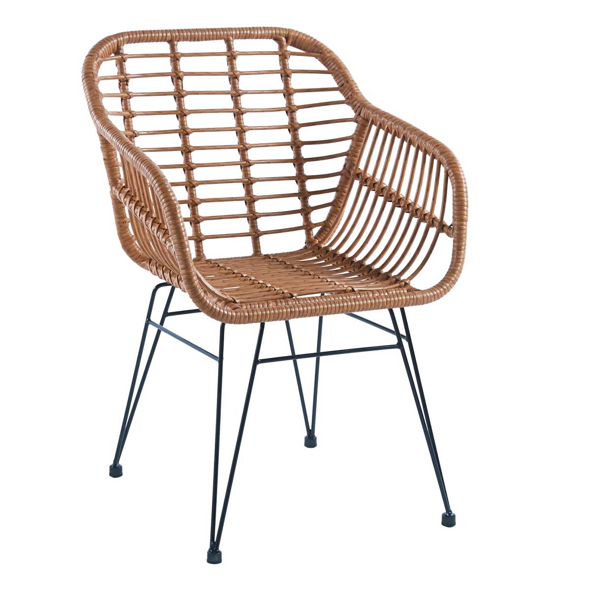 Pack de 2 sillones multiusos Bombay uso interior/exterior marrón 2