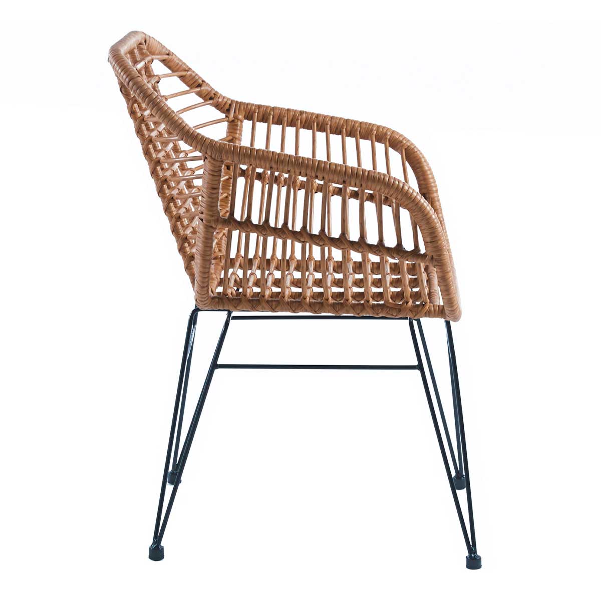 Pack de 2 sillones multiusos Bombay uso interior/exterior marrón 4
