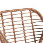 Pack de 2 sillones multiusos Bombay uso interior/exterior marrón 6