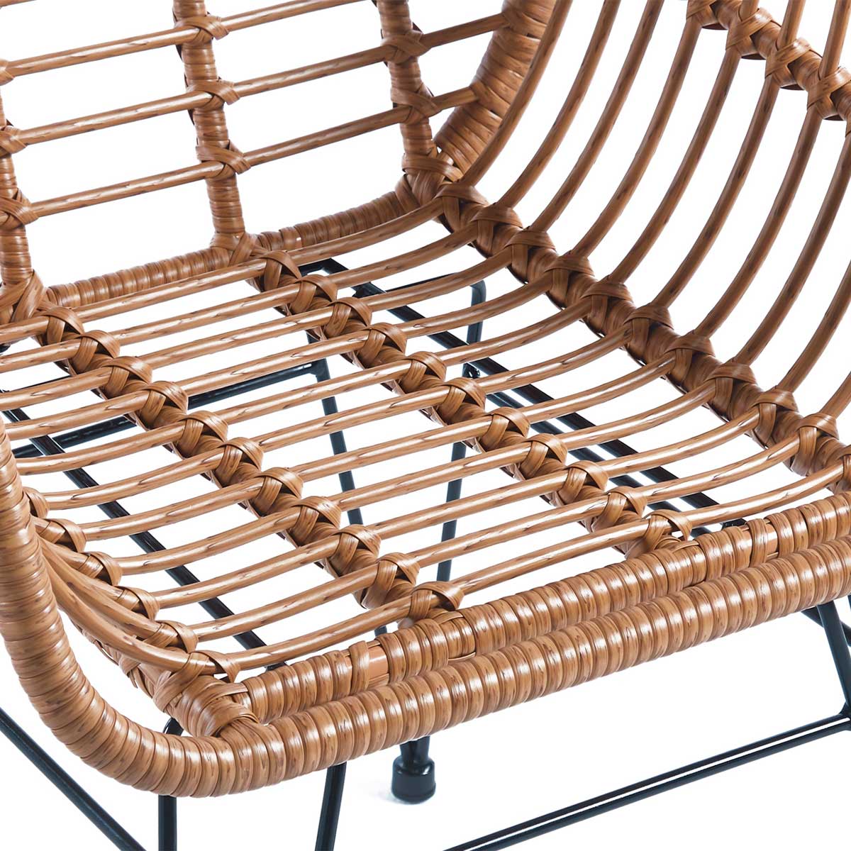 Pack de 2 sillones multiusos Bombay uso interior/exterior marrón 7