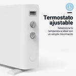 Radiador de convección Miramar 4020W Universal Blue 2000W blanco 2
