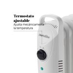 Radiador de aceite mini Granadella 1010 Universal Blue 1000W 9 elementos blanco 2