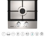 Encimera de gas Infiniton GAS-IX02 4300W 2 fuegos inox 30 cm 3