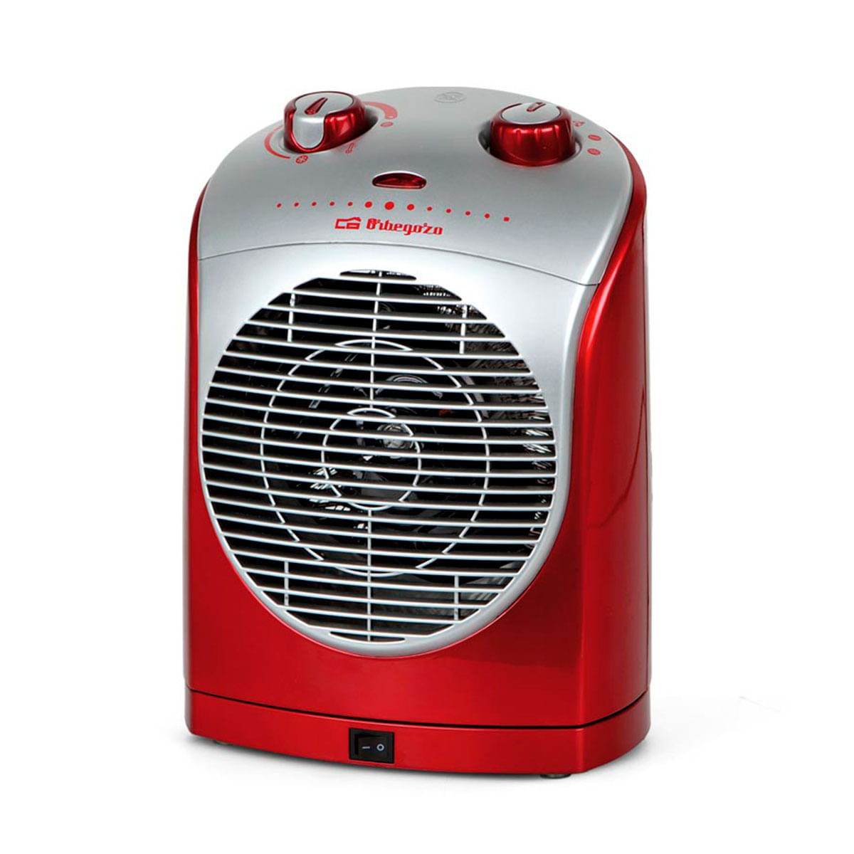 Calefactor ventilador Orbegozo FH 5025 2200W oscilante rojo