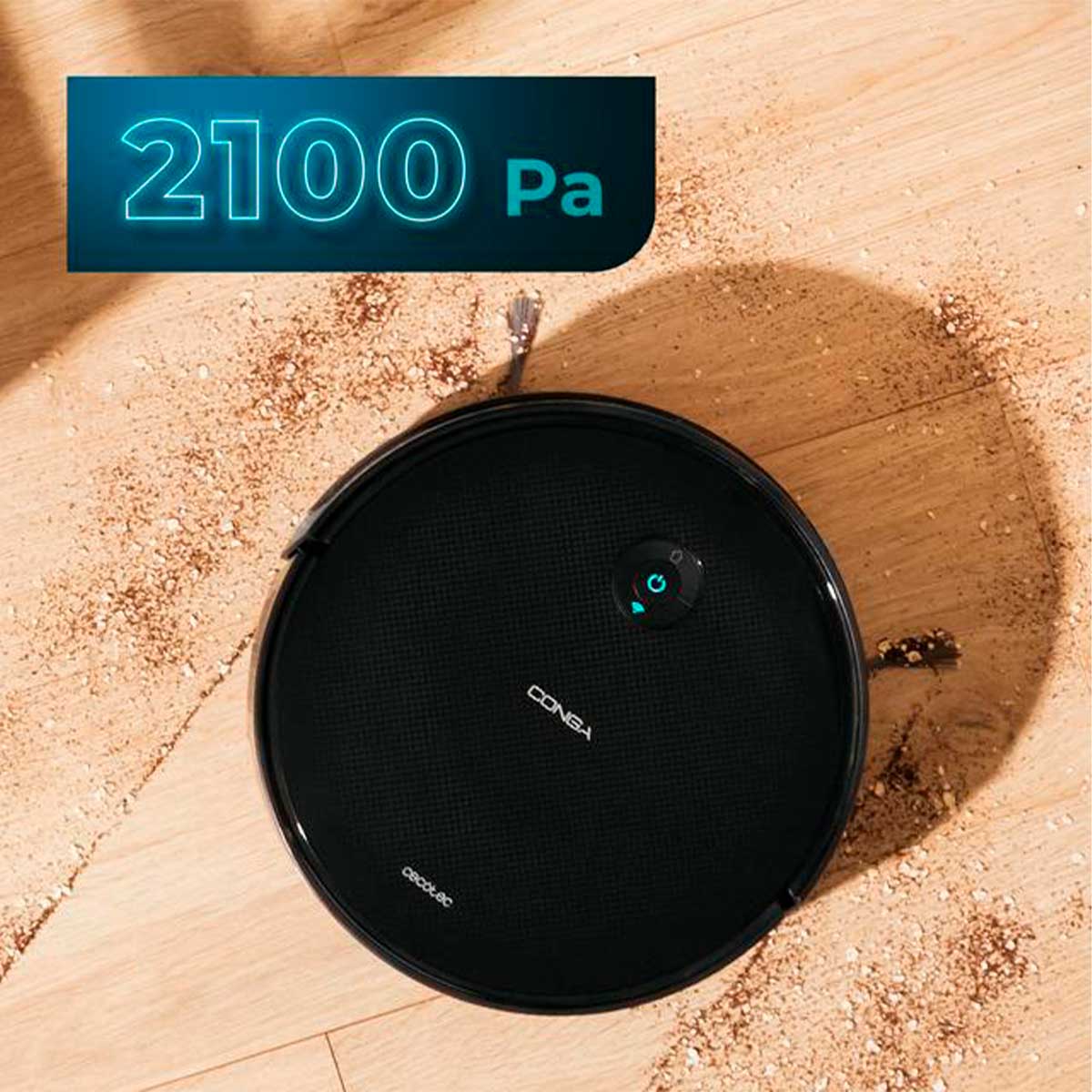 Robot aspirador Cecotec Conga 2499 Ultra X-Treme 2100Pa 3 en 1 WiFi negro 5