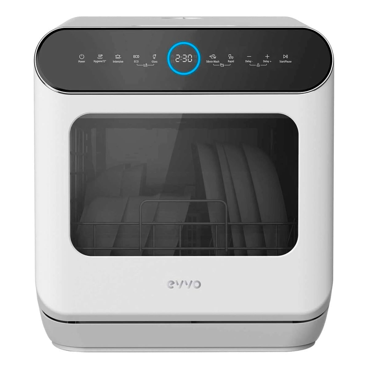 Lavavajillas compacto Mini D Trip 2 Evvo 3 cubiertos 6 programas E blanco 42 cm
