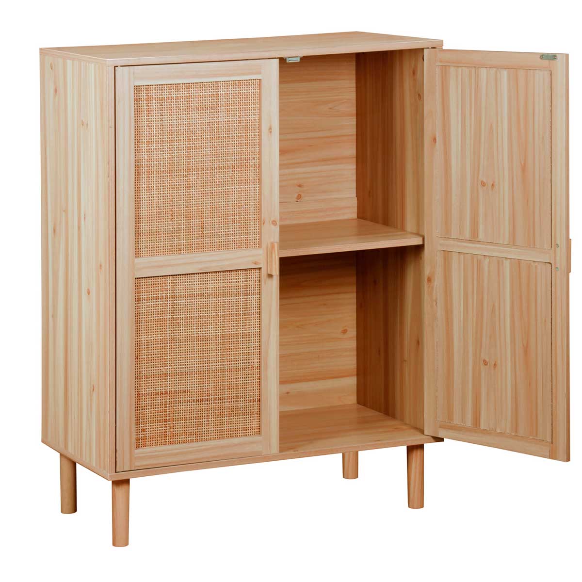Consola baja Décor 2 puertas natural 110x80x40 cm 2