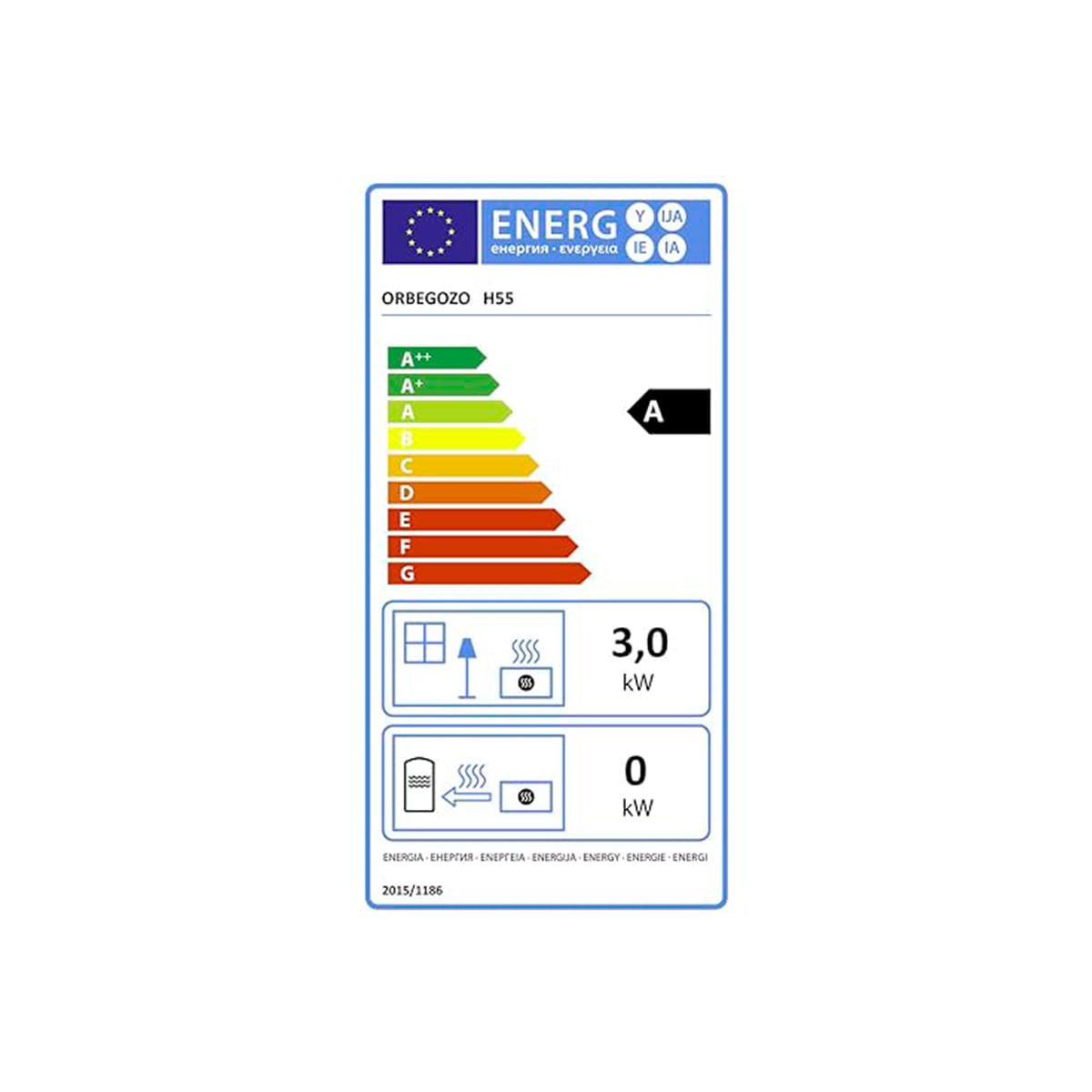 Estufa catalítica Orbegozo H 55 3000W gas butano encendido piezoeléctrico A negro eficiencia-energetica