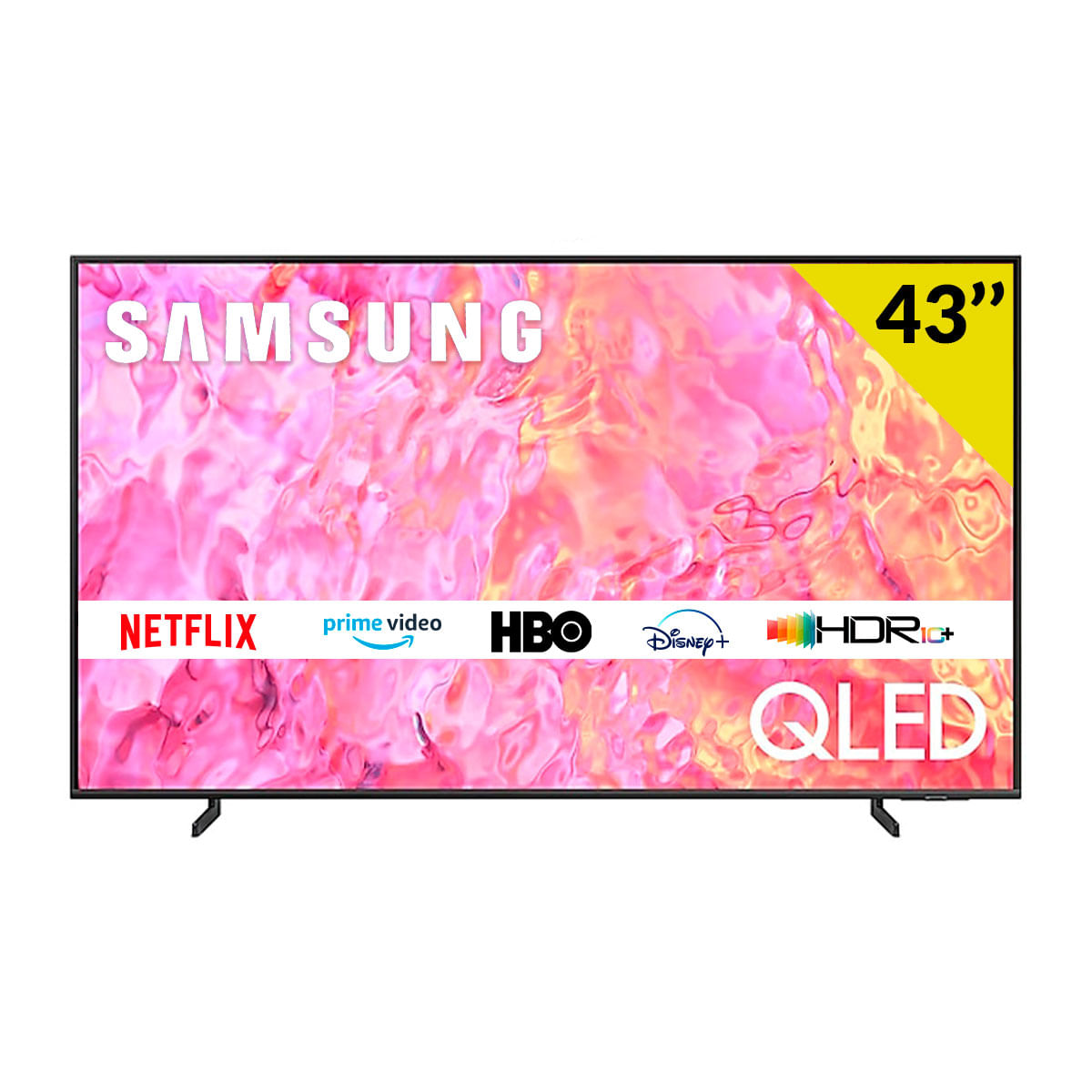 Televisor Smart TV Samsung Q60C 4K UHD 43'' 4K UHD QLED Tizen F negro