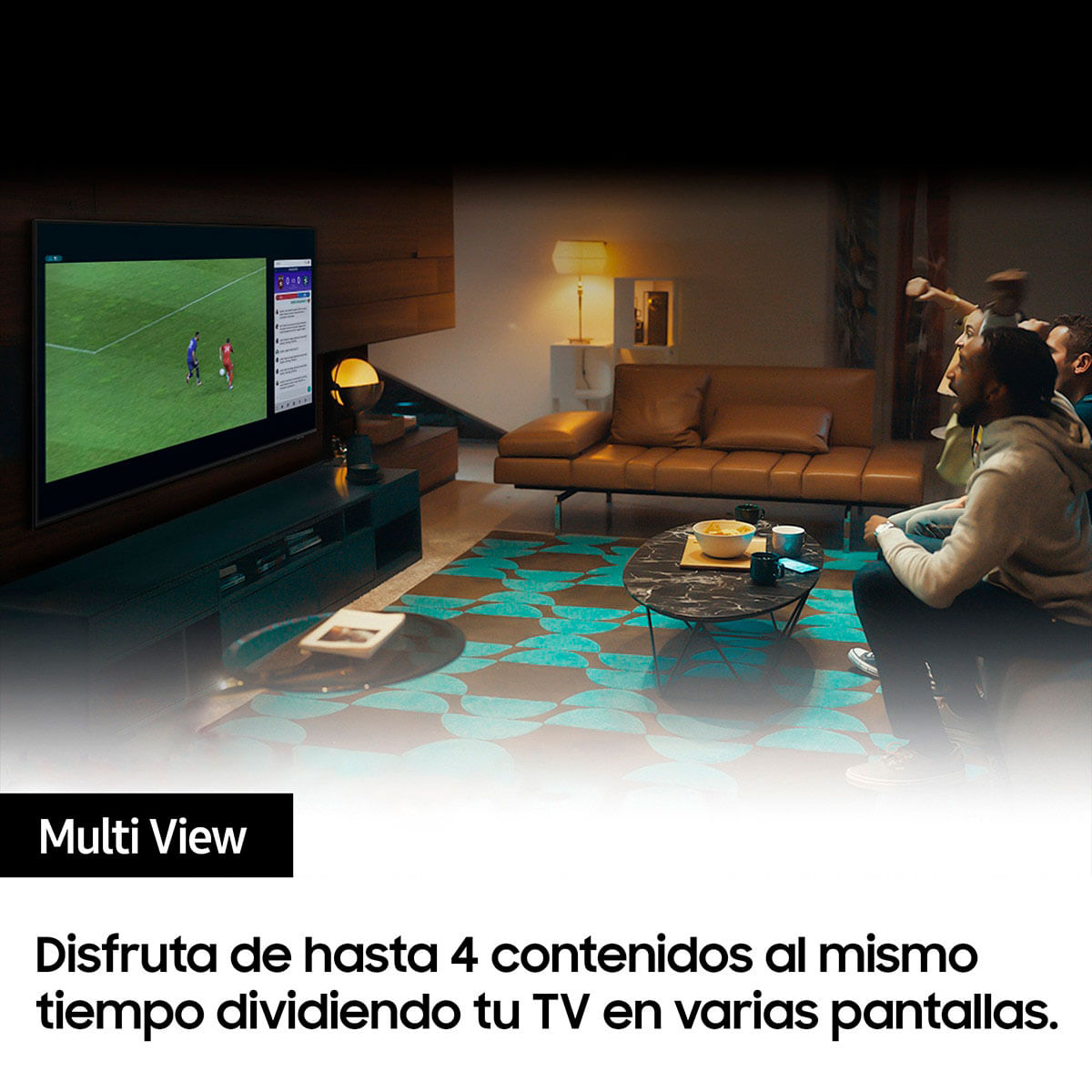 Televisor Smart TV Samsung Q60C 4K UHD 43'' 4K UHD QLED Tizen F negro 7