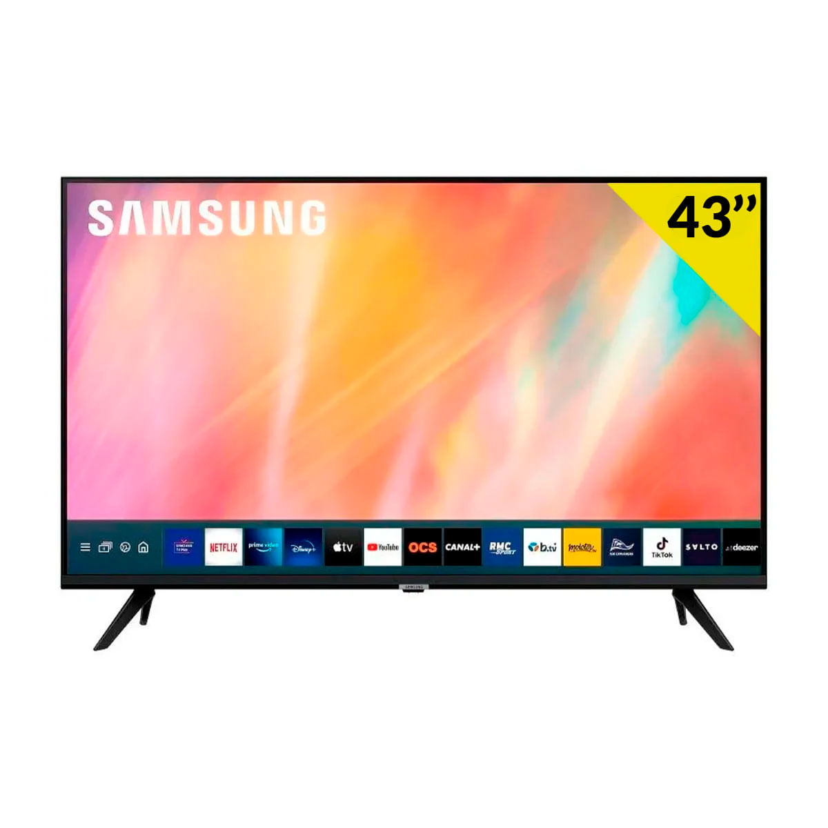 Televisor Smart TV Samsung AU7025 43'' 4K UHD LED Crystal Processor WiFi Tizen G negro