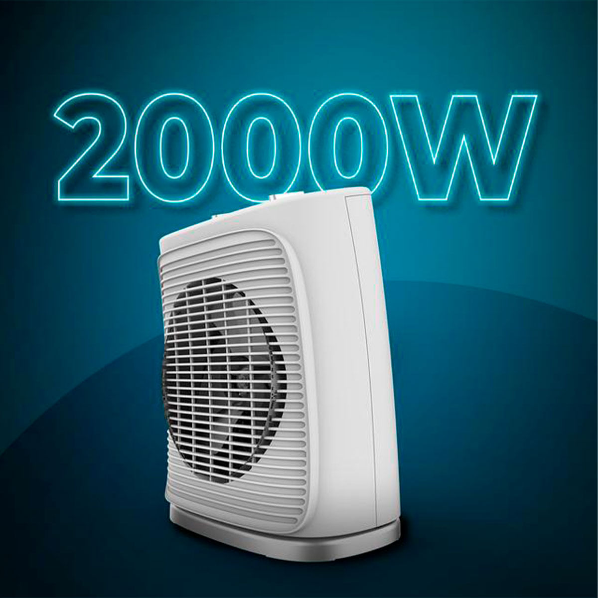 Calefactor ventilador Cecotec ReadyWarm 2050 Max Force Rotate White 2000W oscilante blanco 2