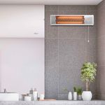 Estufa de cuarzo Orbegozo BB 5000 1200W 2 niveles especial baño gris 5