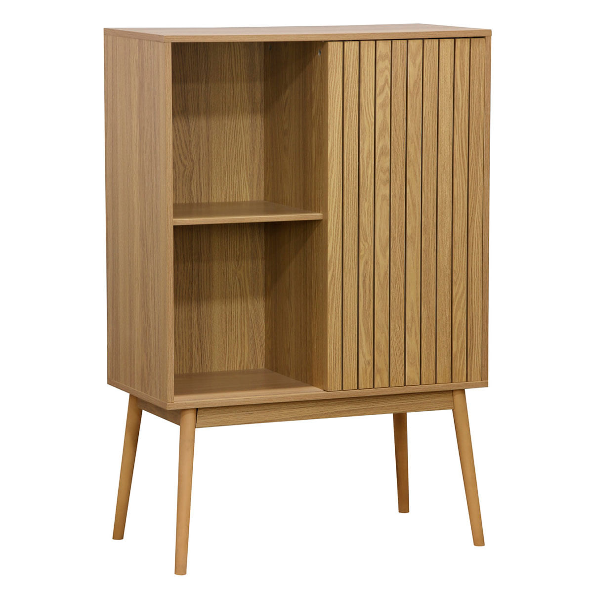 Mueble botellero Trend 1 puerta 12 botellas + colgador de copas madera 120x80x40 cm 2