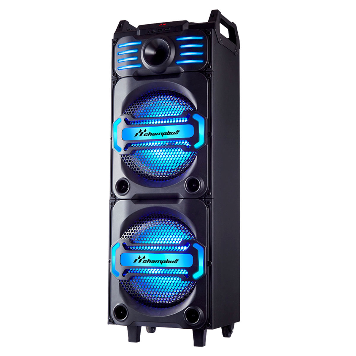 Altavoz portátil Champbull DM61 30W luces LED con micrófono negro 2