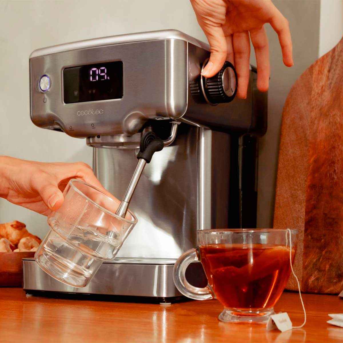 Cafetera Cecotec Power Espresso 20 Barista Compact 1465W 1,8L 20 bares inox 5