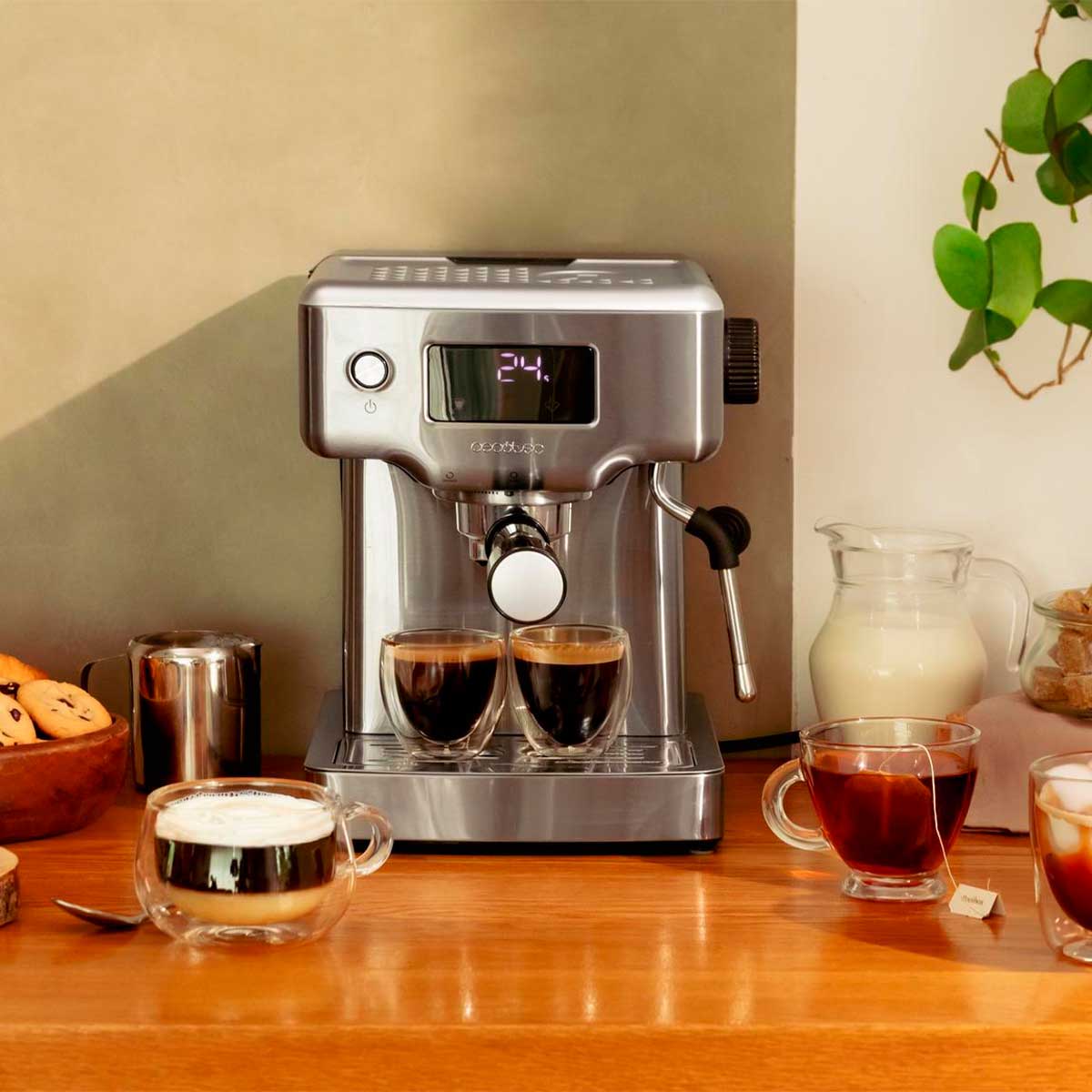 Cafetera Cecotec Power Espresso 20 Barista Compact 1465W 1,8L 20 bares inox 6