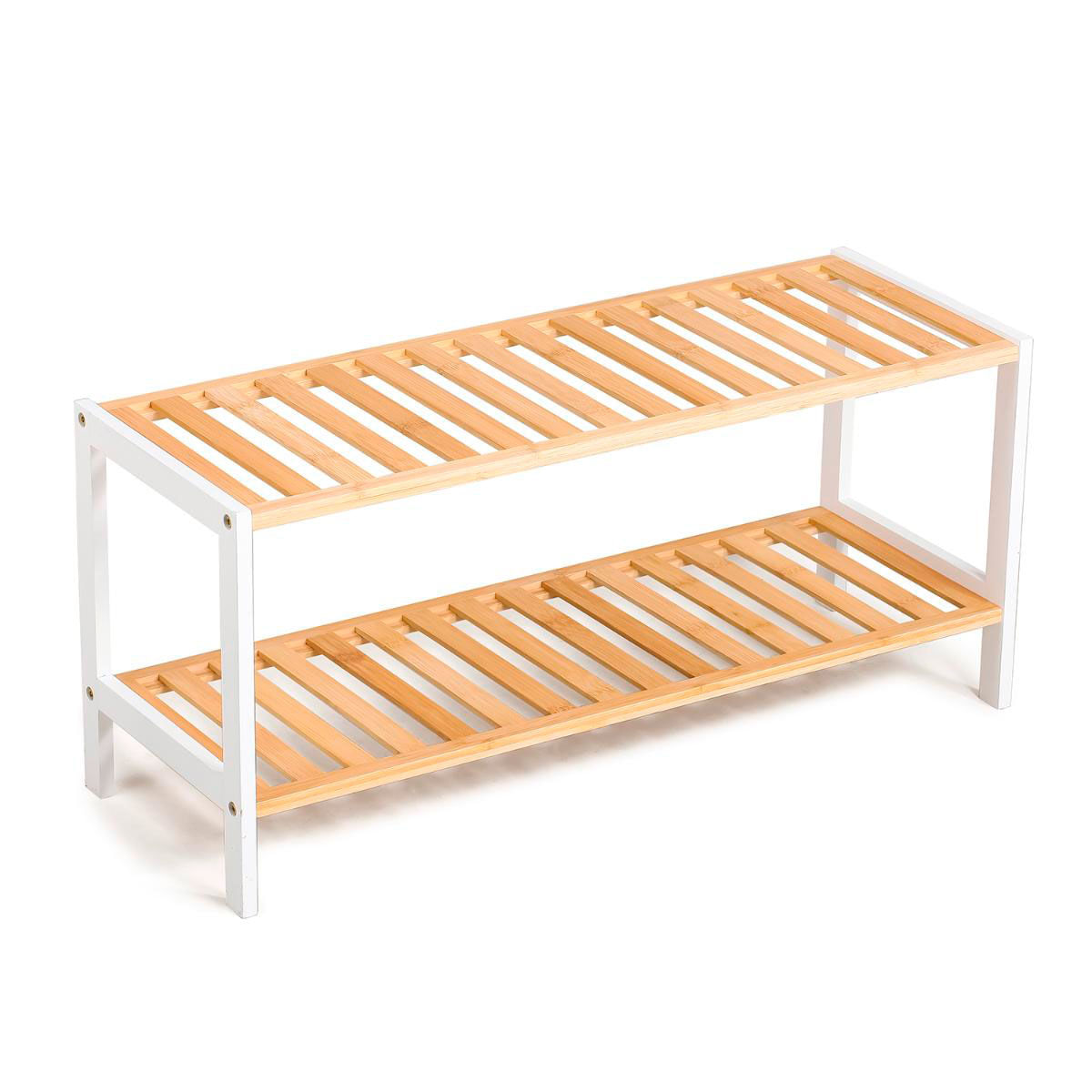 Zapatero MOA Vinthera 2 estantes bambú lacado natural 31x69x24,5 cm