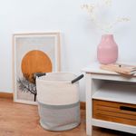 Cesta multiusos MOA Vinthera blanco/gris Ø31x38 cm 3