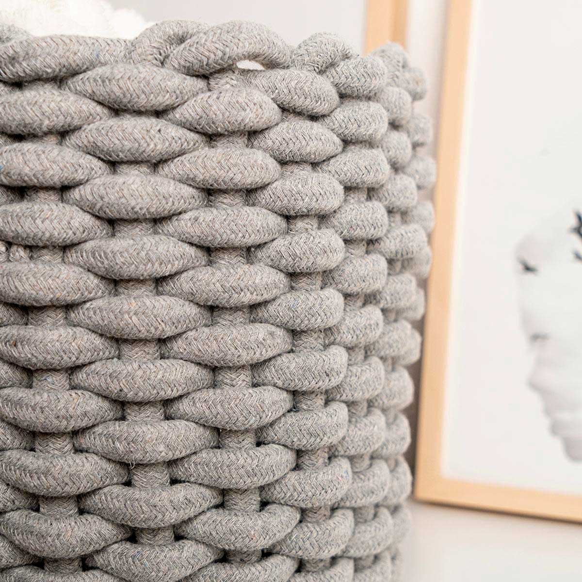 Cesta multiusos MOA Vinthera gris Ø21x23 cm 5