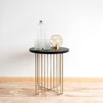 Mesa auxiliar MOA Vinthera forma redonda negro Ø44x47,8 cm 2
