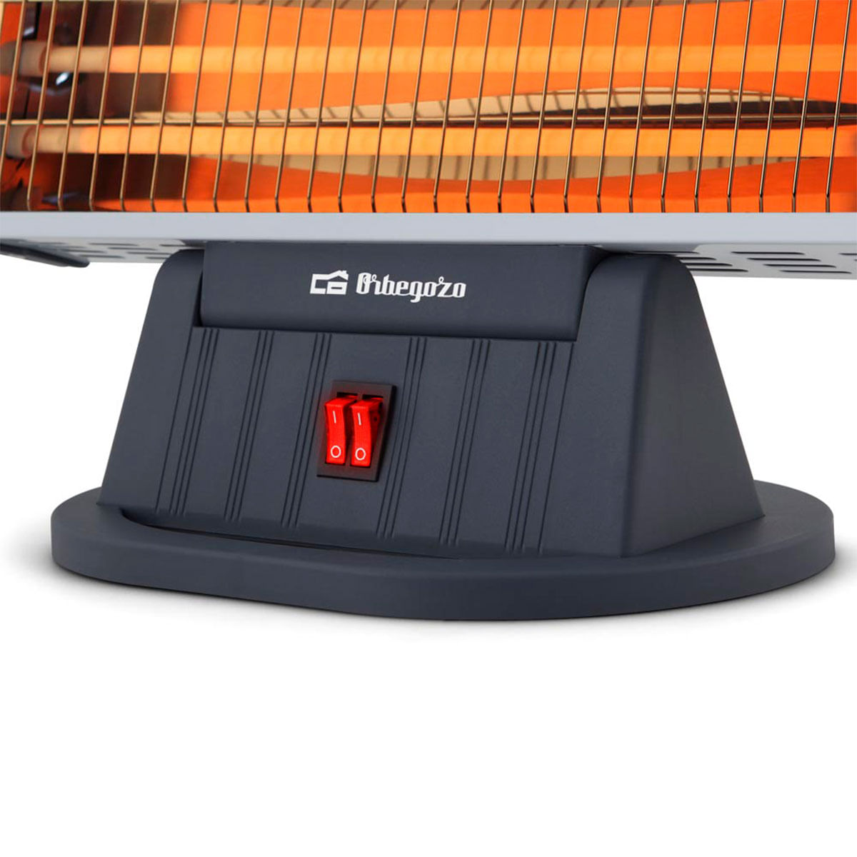 Estufa de cuarzo Orbegozo BP 0204 1200W 3 niveles  negro 4