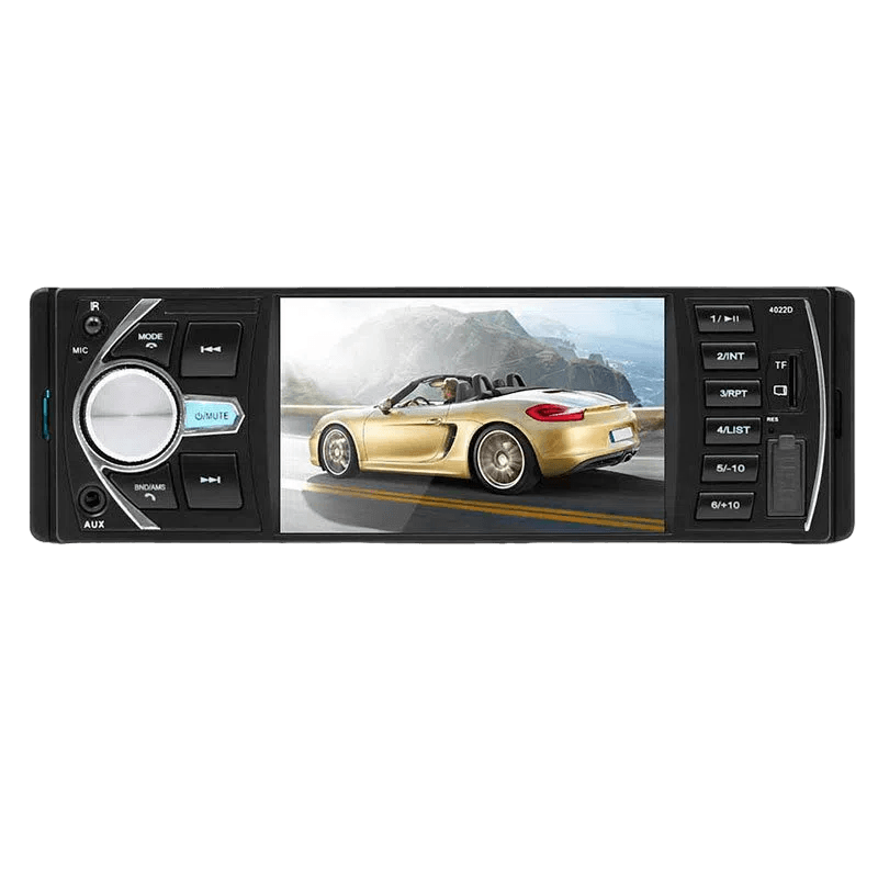 Autoradio para coche Bluetooth con mando para volante negro 5,8x18,8x8,5 cm